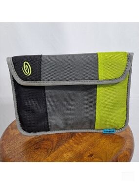 Timbuk2 Grey And Chartreuse Small Carry Pouch